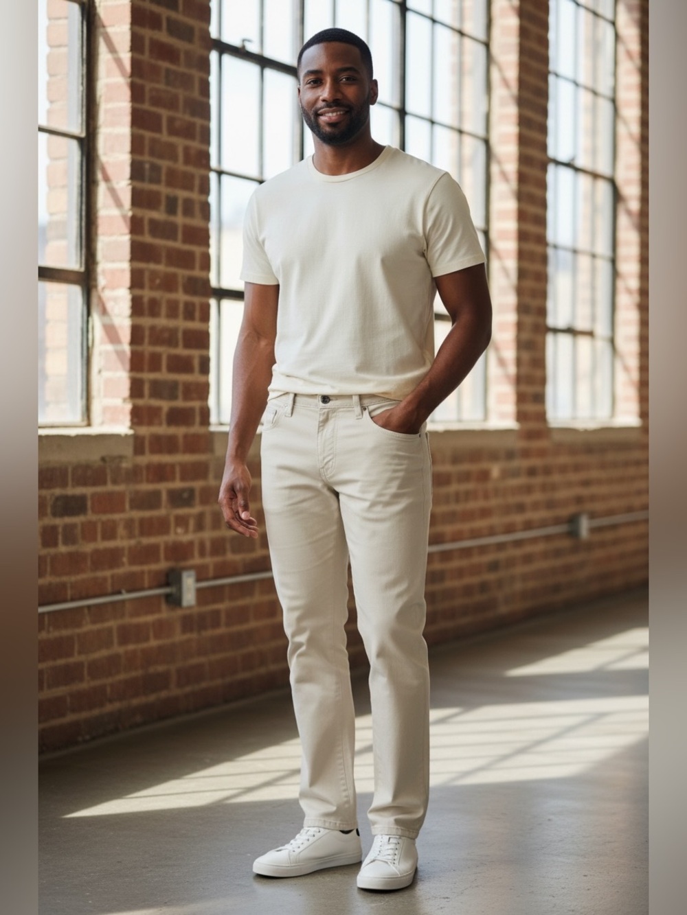 Banana Republic Cream
Straight-Leg stretch chinos
